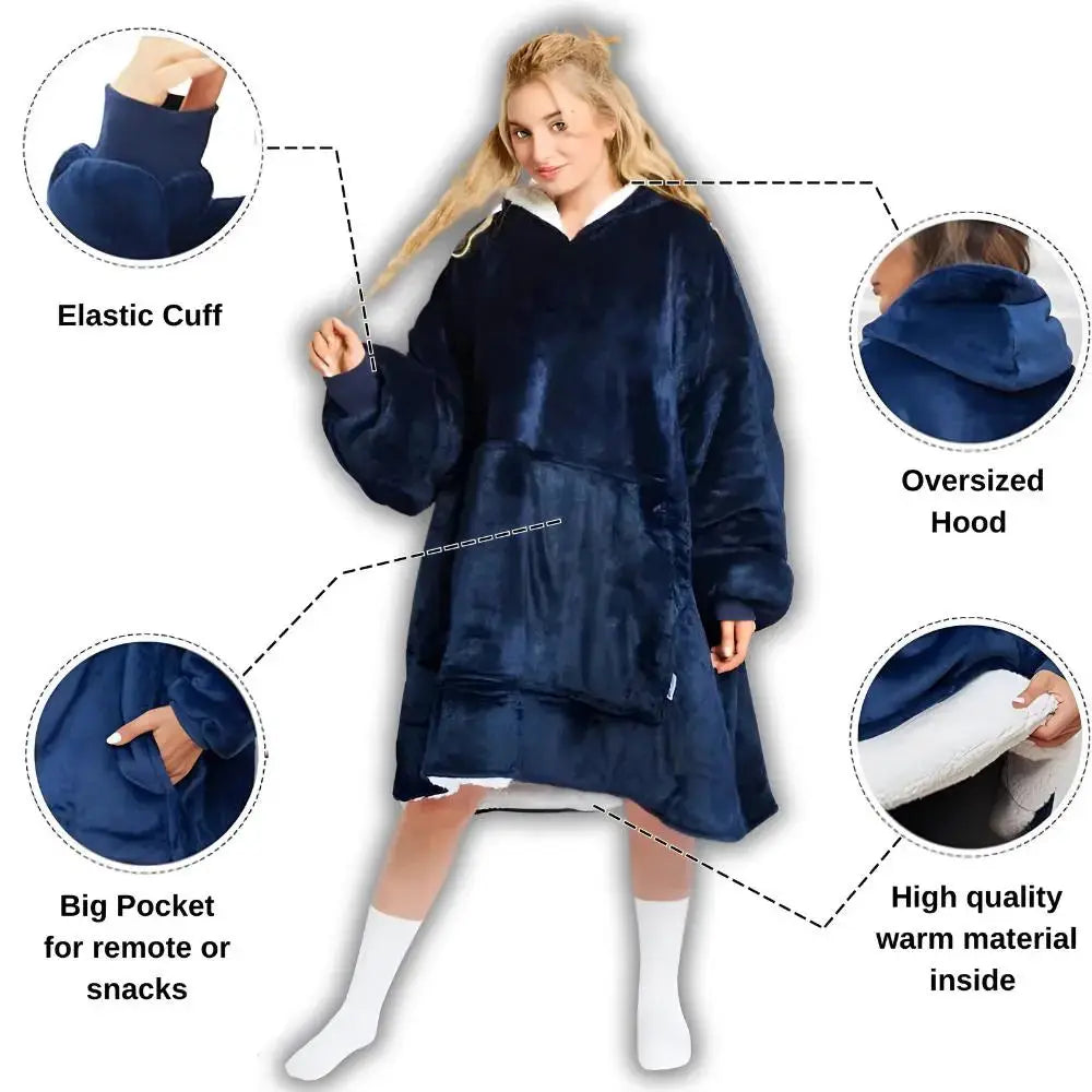 Cozy Oversized Blanket Hoodie